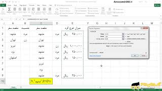 تابع AVERAGEIF اکسل برای میانگین گیری سلول ها در یک محدوده با یک شرط مشخص شده