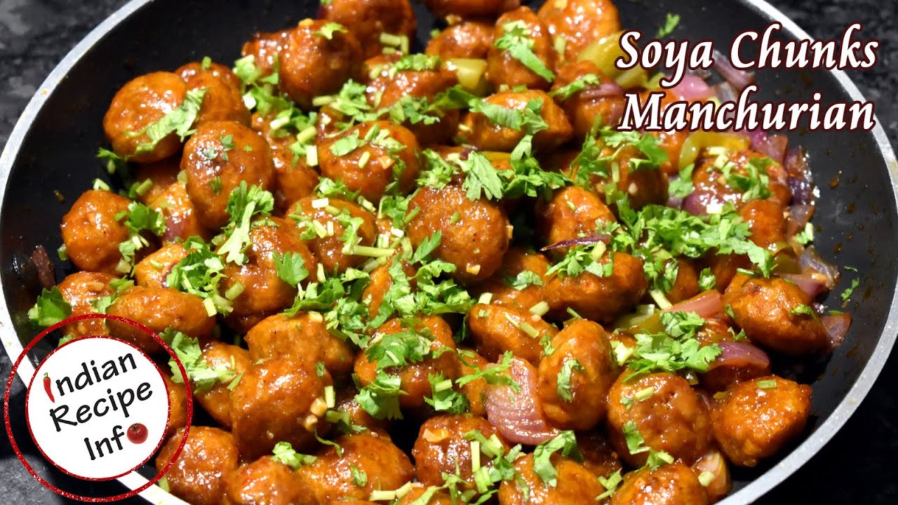 Soya chunks manchurian recipe video