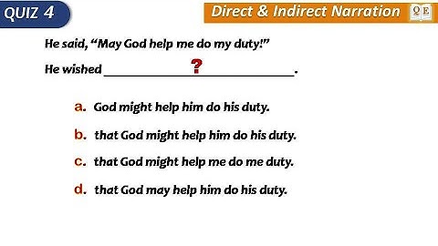 Direct & Indirect Speech Quiz 2 | Imperative, Exclamatory, Optative and Interrogative Sentences