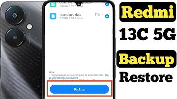 How to backup and restore data in Redmi 13C 5G || Redmi 13C 5G me data backup aur restore kaise kare