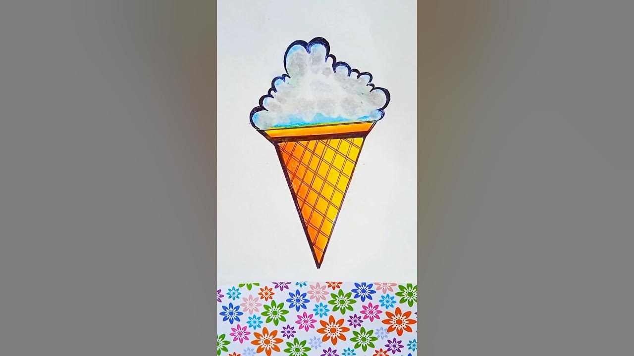 Ice Cream Coloring/Satisfying Coloring/Kids Art/Kulfi Drawing/Easy