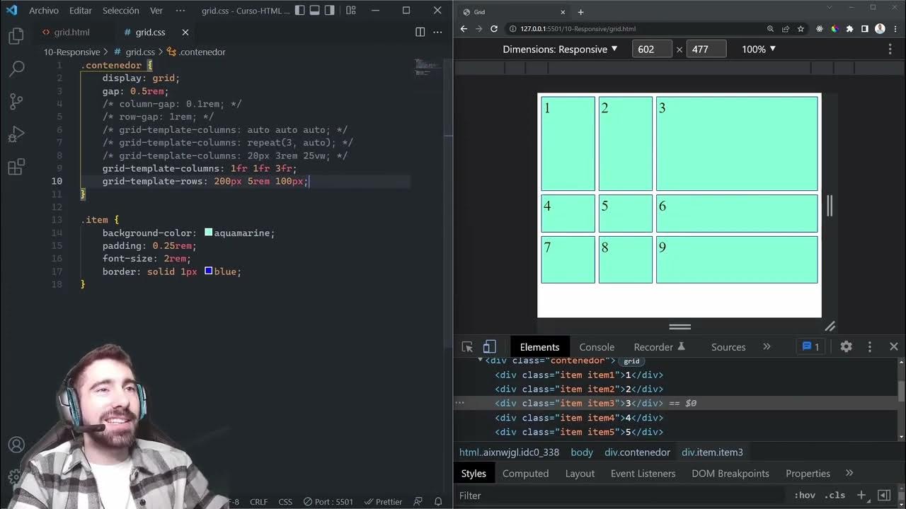 38 Viewport, grid y templates Curso HTML y CSS OpenBootcamp YouTube
