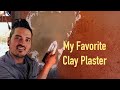 Clay plaster made with toilet paper    so simple to apply over almost any surface