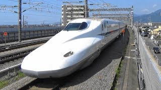 【N700系】東海道新幹線 新富士駅にこだま号到着