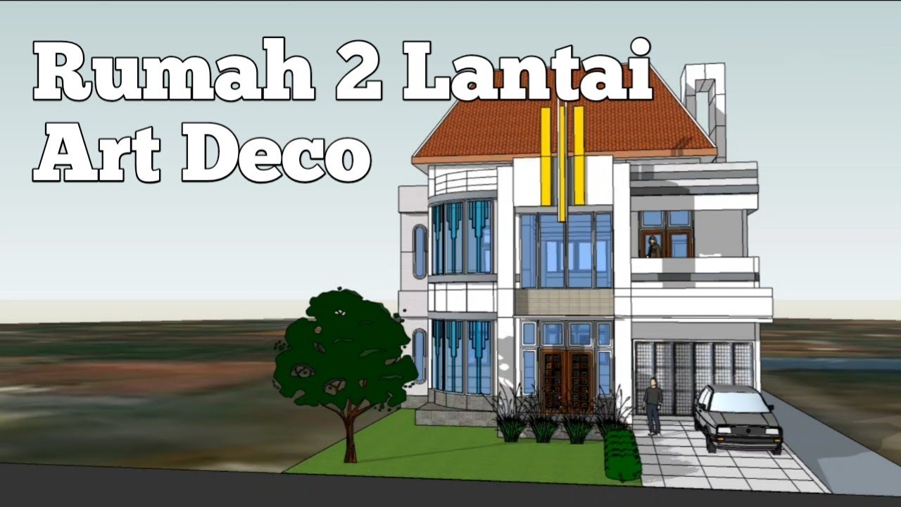 Desain Rumah Minimalis Palembang 2 Lantai Gaya Art Deco YouTube