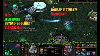 Dota Zeus The Lord of Olympia Beyond Godlike Rampage Double Ultimate Warcraft 3