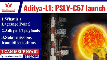 I-CAN Issues||Aditya L1 Launch Success, What is a Lagrange Point?explained by Santhosh Rao UPSC
