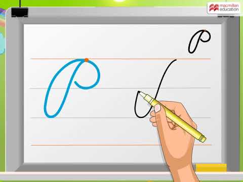 Cursive Writing Capital Letter P Macmillan Education India Youtube