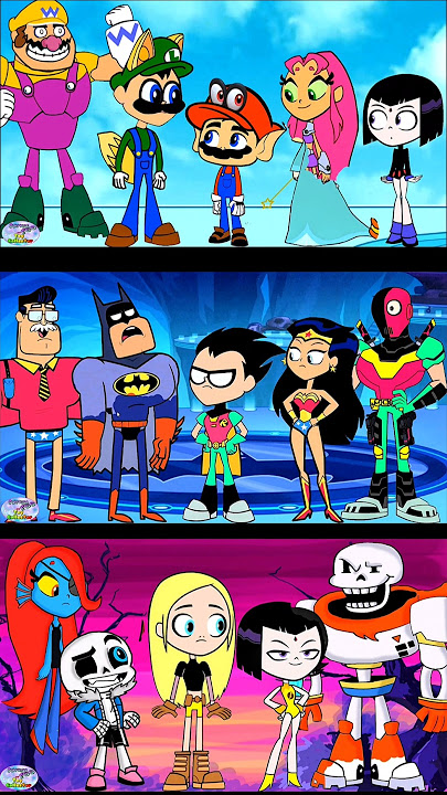 Teen Titans Go! X Undertale and Super Mario #teentitansgo #SuperMario #undertale