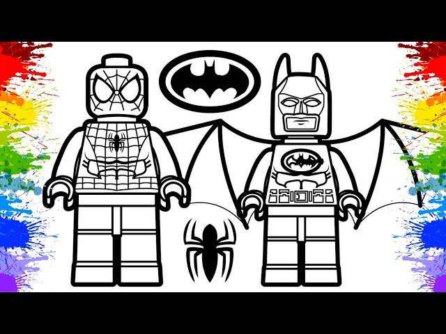 Colorindo Desenho do Homem Aranha Batman Iron Man Infantil Marvel Comics  Cartoons para crianças kids 