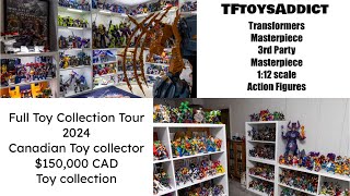 TFtoysAddict Full Toy collection Tour Jan 2024 (1300 figures Transformers MP + Action figures)