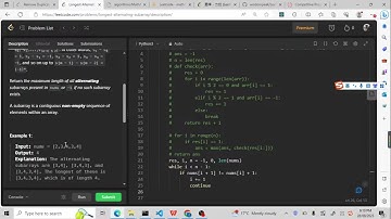 Leetcode 2765. Longest Alternating Subarray (list groups)