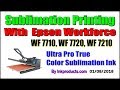 Sublimation CIS For Epson Workforce WF 7710, WF 7720, WF 7210 Wide Format