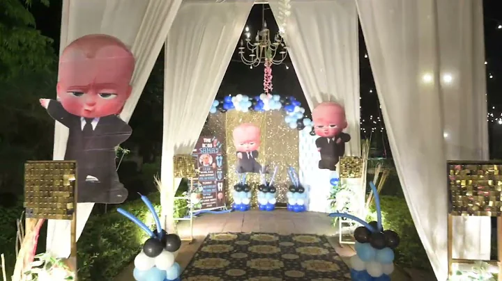 Boss Baby Theme | First Birthday Theme Decoration in Lush Gardens Kanpur | #bossbaby #birthday