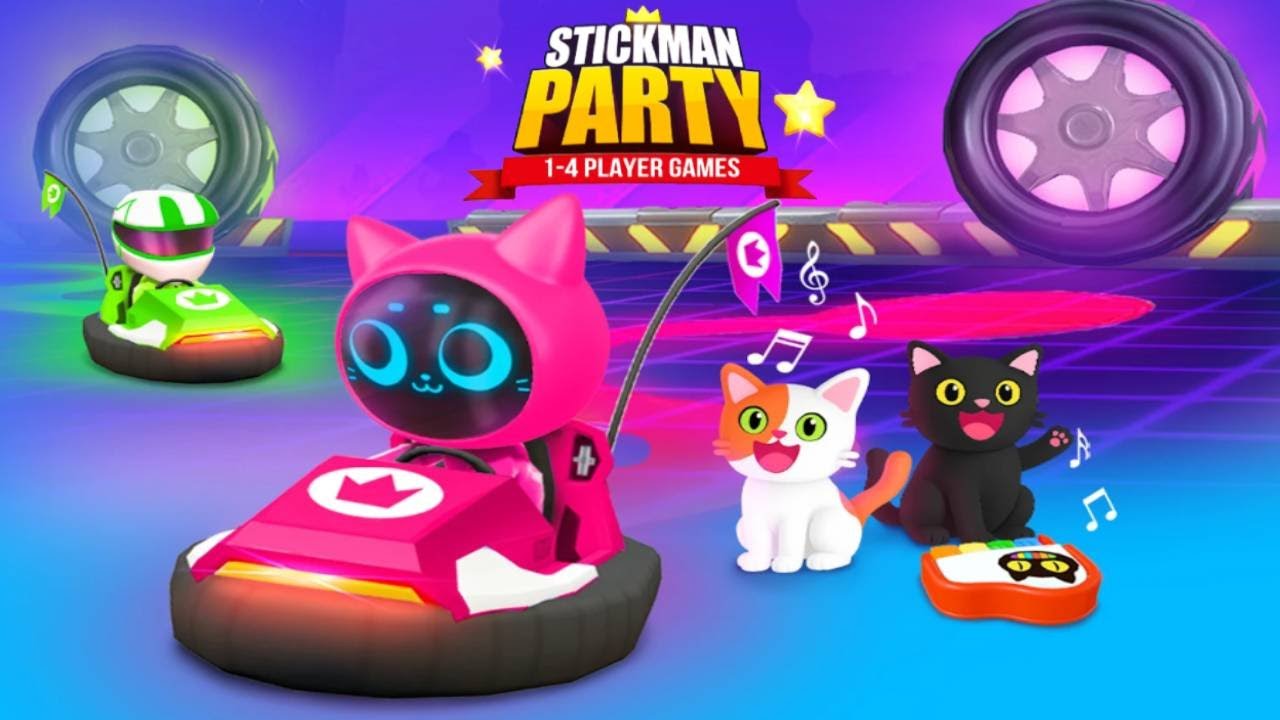 Stickman Party - NEW VERSION UPDATE 2025 - Unlocked New MINIGAMES / New HATS / New COLORS - Gameplay