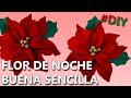 Cómo HACER una FLOR DE NOCHE BUENA | Manualidades flores de navidad