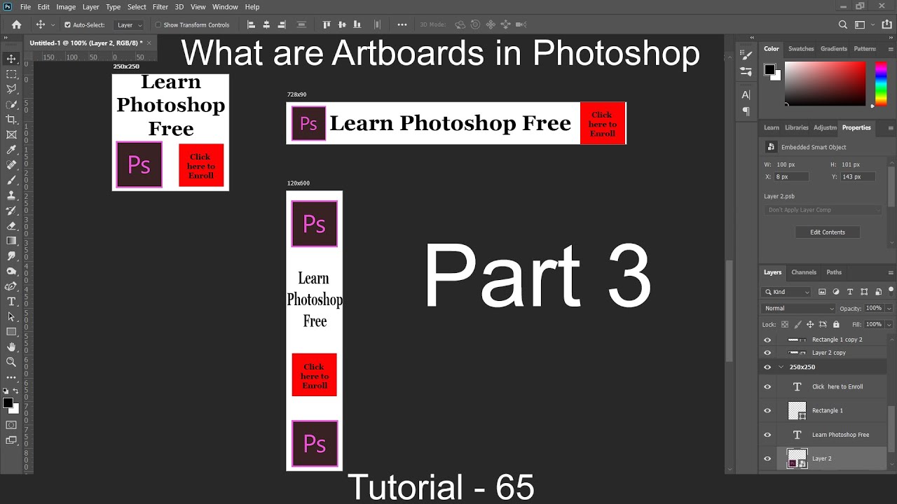 Adobe Photoshop-Tutorial 65(How to export Artboards)ð¥ð¥ð¥ - YouTube