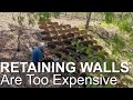 How to Landscape a Steep Slope and Plant a Garden on a Hillside no Retaining Wall Low Cost Terracing