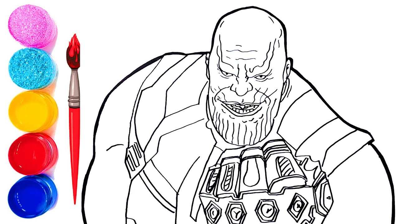 Thanos Avengers Coloring Pages | Total Update