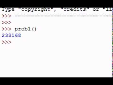 Problem #1 euler in Python