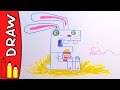 E for Easter Bunny - Learn To Draw ABC | Øistein Kristiansen