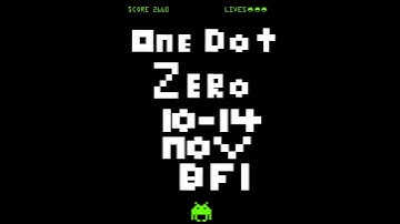 One Dot Zero Space Invaders Advert