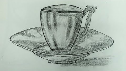 Cách Vẽ Cái Ly đơn giản bằng bút chì - How To Draw The Cup with pencil | Kim Chi Art & Draw