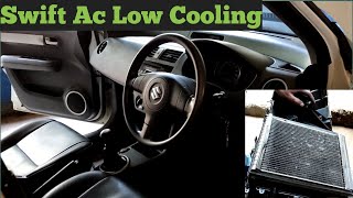 Suzuki Swift Ac Cooling Low, Cooling Coil Cleaning, Dashboard Removing and Refitting.