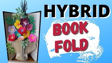 Book Folding Tutorial - Pattern for a mix  between a COMBI and a CUT n FOLD