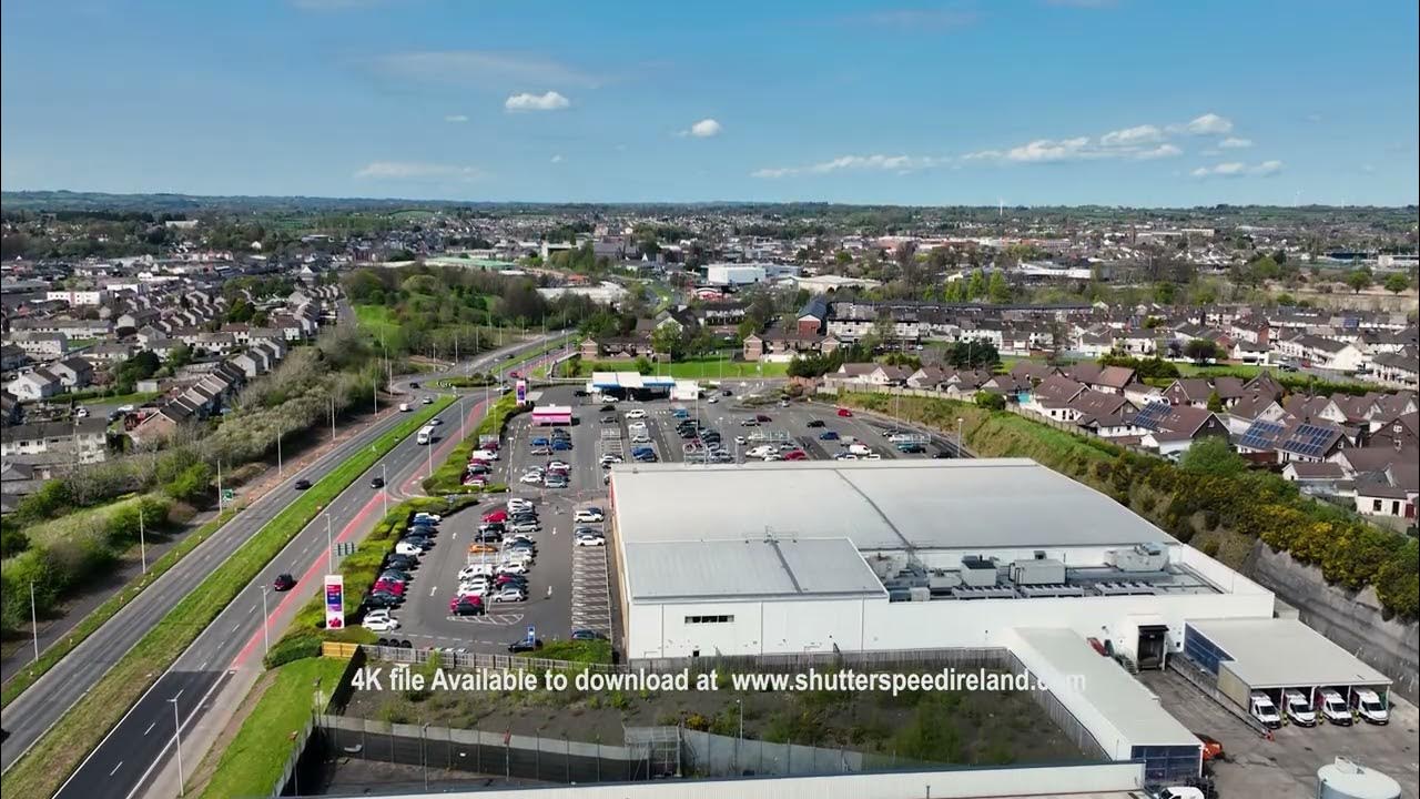 Aerial video of Made to measure Dunelm and Pausa Ballymena Industrial