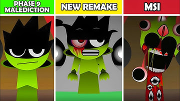 Scariest Mods – Sprunki Phase 9 Malediction Vs New Remake Vs MSI