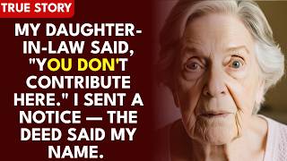My Daughter-in-Law Said, You Don't Contribute Here. Maybe We Need to Rethink This. I Had My Att...