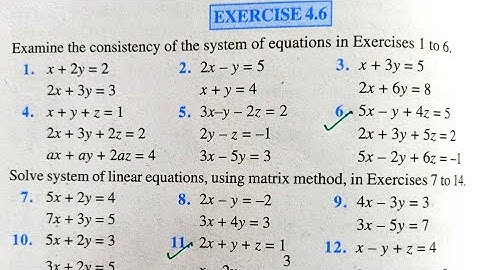 Class 12th Maths Chapter 4 Determinants Exercise 4.6 NCERT solutions | 12th Exercise 4.6 | part 2