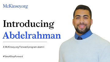 McKinsey.org Forward Impact Stories: Meet Abdelrahman