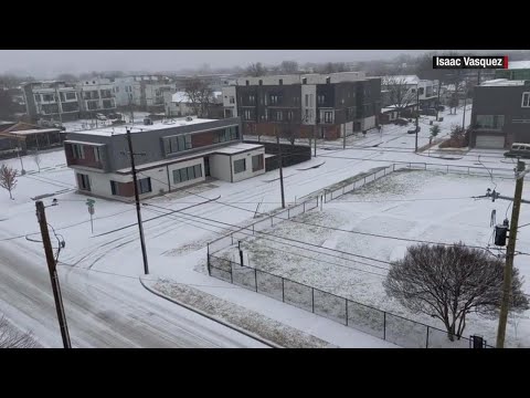 Ice storm rolls into Dallas, Texas