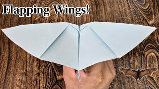 DIY Flying Paper Plane | How To Make a Paper Plane Fly Like a Bat | Flapping Wings