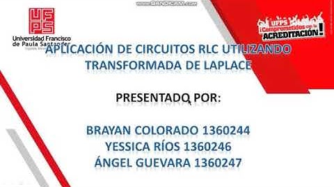 Aplicación del circuito RLC utilizando la transformada de laplace