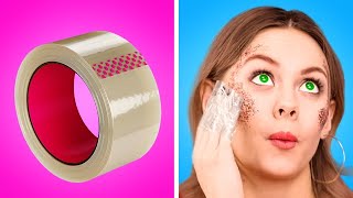 RANDOM BEAUTY VIRAL HACKS || Makeup Tricks for Girls By 123 GO! GOLD