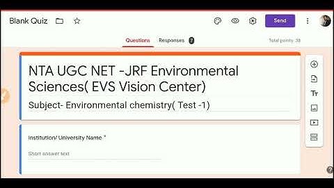 Test - 1 Environmental chemistry # UGC / ASRB NET# GATE 2021 # Answer key