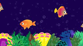 Lullabу and Calming Undersea Animation  Lullaby Aquarium  Soothing fishes  Baby Sleep Music