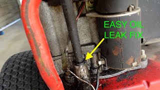 Briggs &amp; Stratton Dipstick Tube Grommet Replacement OIL LEAK FIX