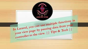 In Laravel, you can use multiple functions in your view page by passing data from your controller