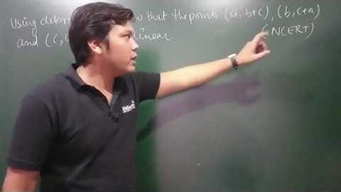 81.  Determinants - Applications of Determinants in Coordinate Geometry - Example#2