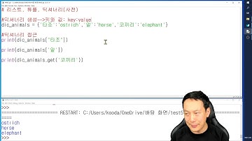 [파이썬 딕셔너리]#40. 파이썬 딕셔너리 생성, for 반복문, keys, values