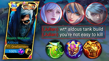 ALDOUS FULL MAGICAL COUNTER TANK BUILD IS HERE🔥 | ALDOUS BEST BUILD 2023