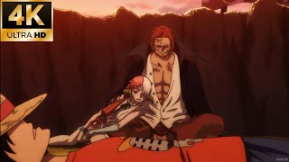 Shanks Uses Conqueror's Haki to protect Uta English Dub | One Piece Film Red 2022 (4K)