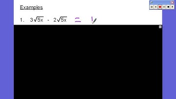 video lesson   alg  2   6   3 adding and subtracting binomial radical expr  day 1