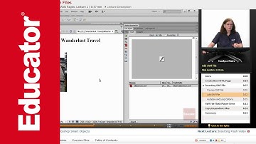 "Inserting Flash Files" | Dreamweaver CS6 with Educator.com