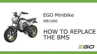 EGO MB1000_How To Replace The BMS