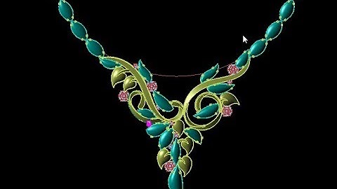 jewellery design neckless part 3  for beginners  rhino cad matrix gemvision 1 1 18